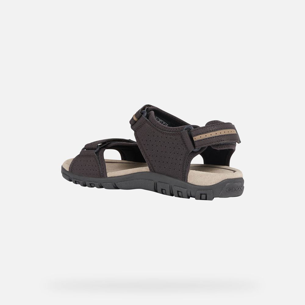 Sandalias Geox Homem Marrom - Strada - EUVIB9284